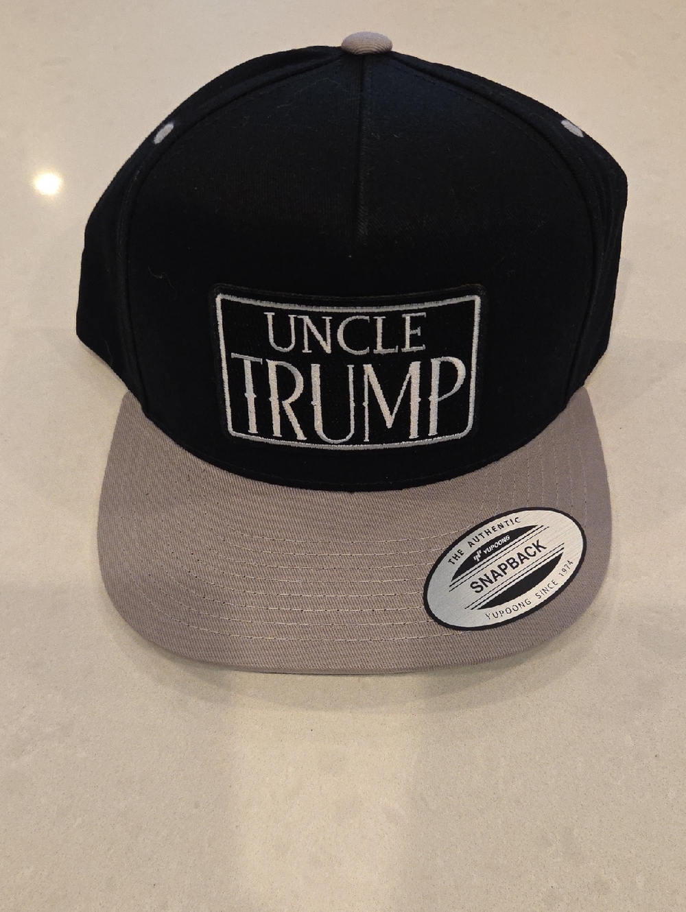 The Classic Black and Gray Snapback Hat